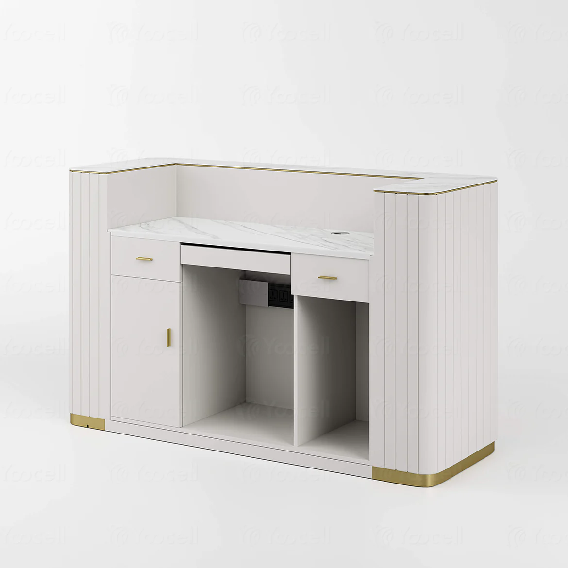 White Reception Desk AG6925